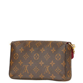 ルイ ヴィトン モノグラム ポシェットフェリシー チェーン ショルダーバッグ M81896 ブラウン フューシャ PVC メッキ レディース LOUIS VUITTON 【中古】